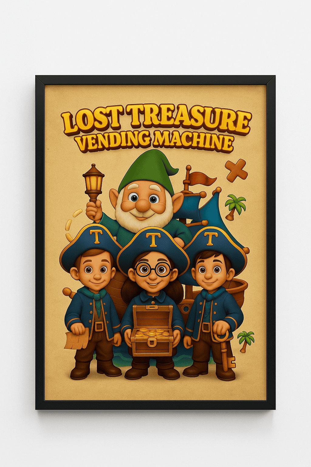 lost treasure vendine machine (3) Poster